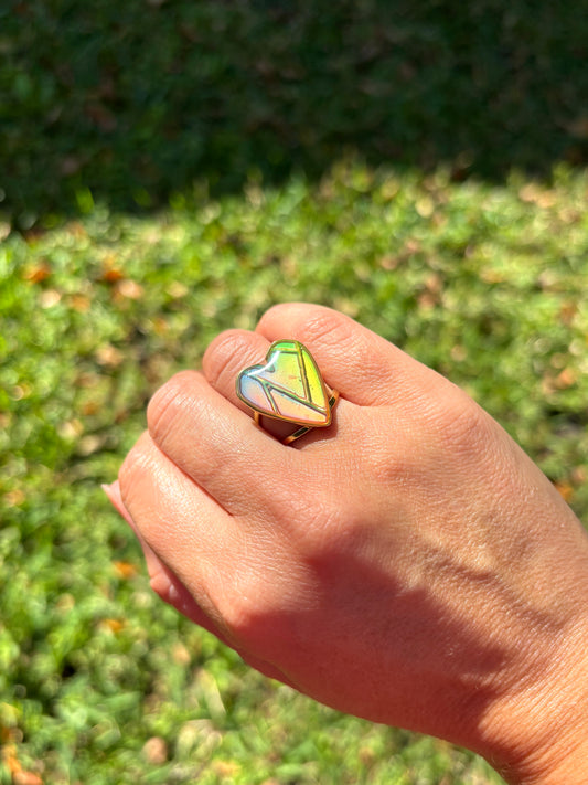 Heart Mood Color Changing Ring