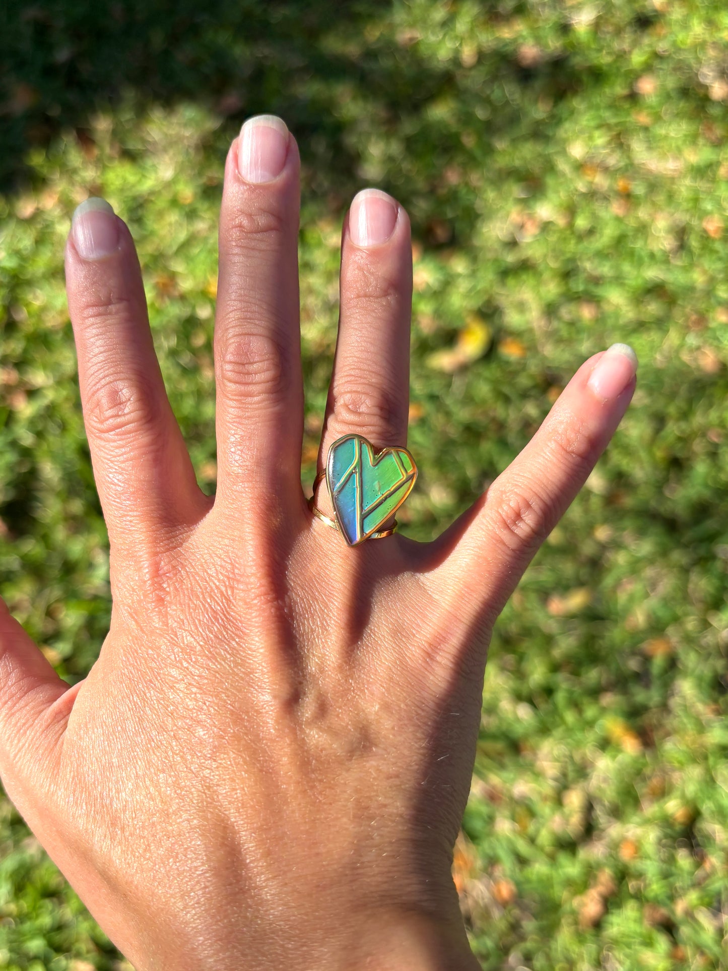 Heart Mood Color Changing Ring