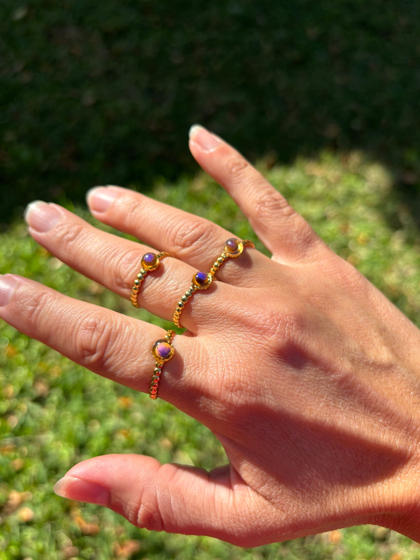 Color Changing Tigers Eye Mood Ring