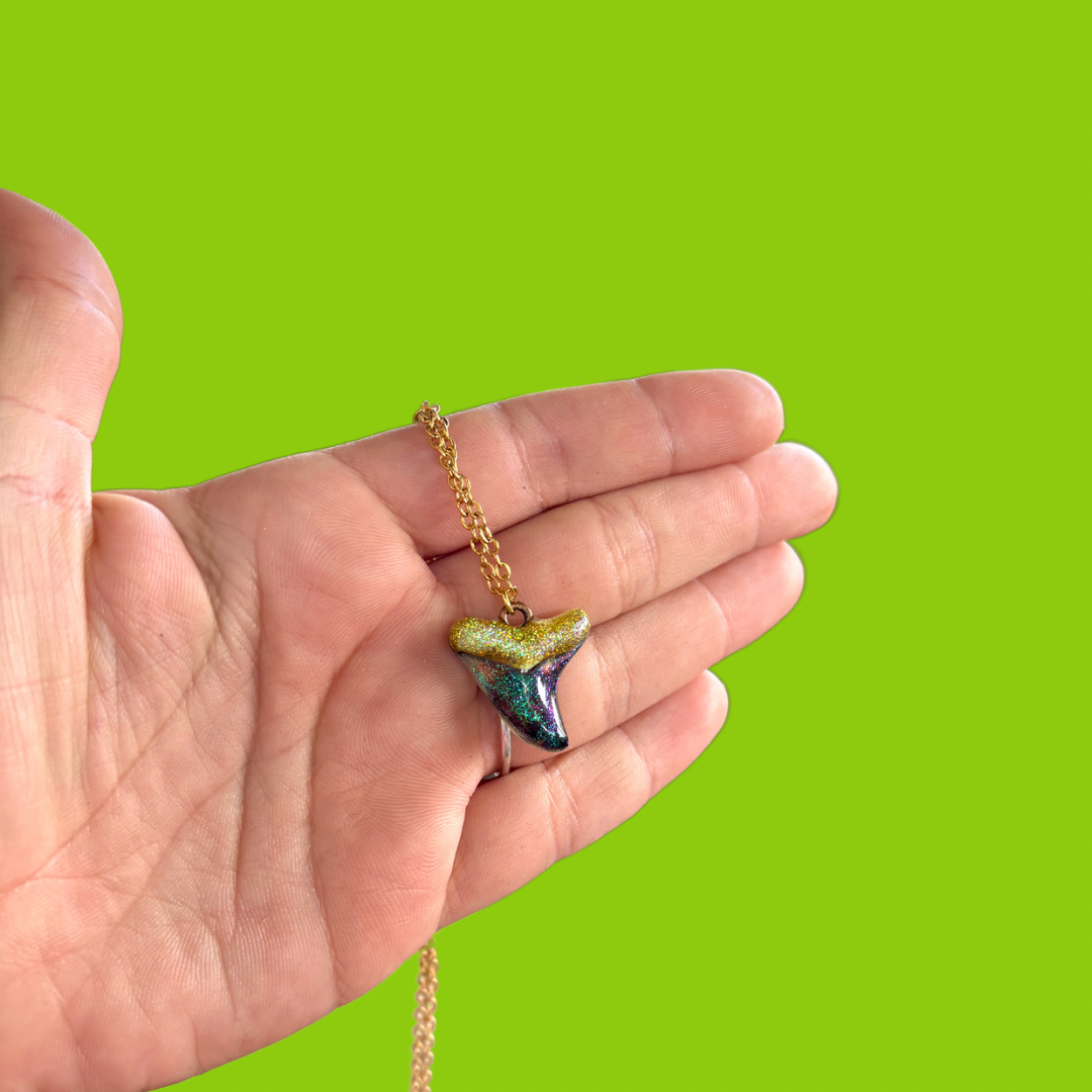 Sparkle Mood Shark Tooth Necklace