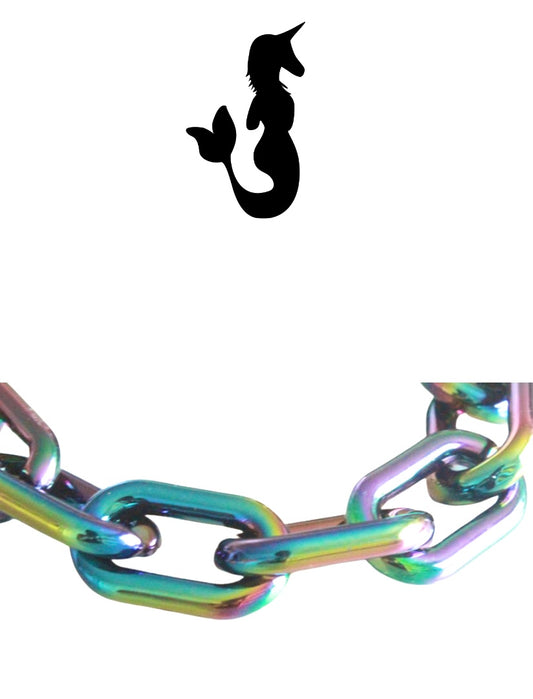 Metallic Rainbow Chain Bracelet