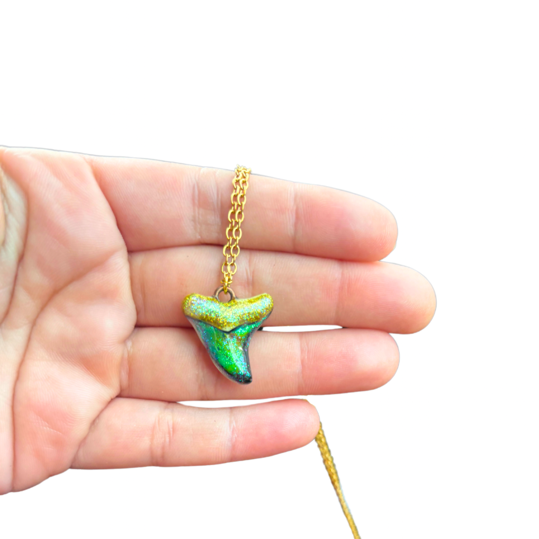 Sparkle Mood Shark Tooth Necklace