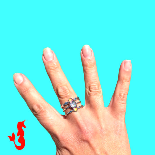 Mood Color Changing Trio Ring